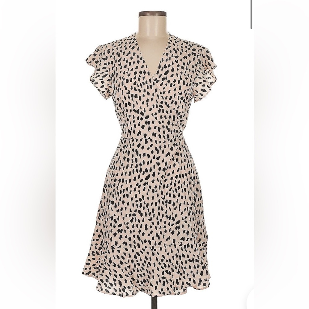 Rails Black and Cream Patterned Mini Dress